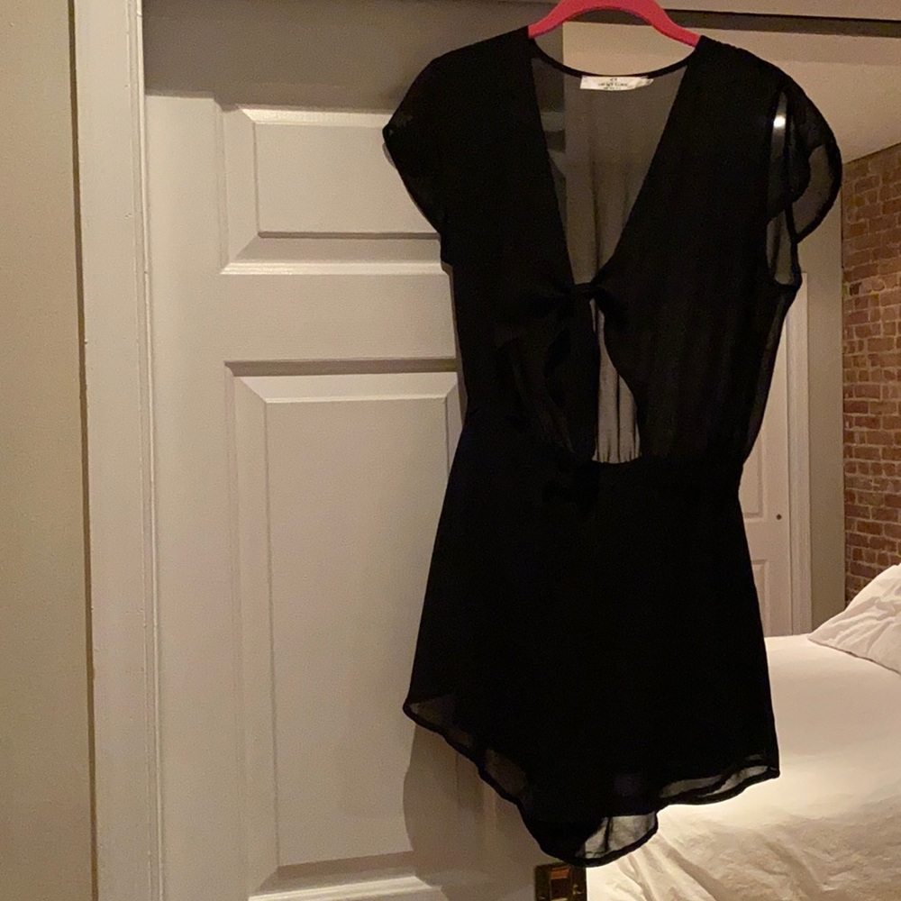 Revolve (Oh My Love) Black cut-out romper